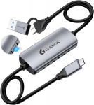 Guermok Usb 3.0 videosalvestuskaart, Pd 100w kiirlaadimine 2k@30hz Usb C kuni Usb-a/c salvestuskaart, 4k Usbc salvestusseadmed Quest Macos Pc Switch, Steam, Phone Pad, otse&uuml;lekande m&auml;ngude voogesituseks