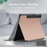 Jetech &uuml;mbris samsung galaxy tab s8 plus 2022 / s7 fe 2021 / s7 plus 2020 12.4 tolli tahvelarvutile, s pen hoidjaga, &otilde;huke folio-alus, tahvelarvuti kaitse&uuml;mbris, mitme nurga vaade (roosa kuld)