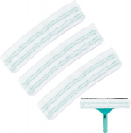 Emodwey aknapuhasti vahetuskatete komplekt, 3 tk, &uuml;hildub Leifheit Window and Frame Cleaner L-iga, laius 27 cm, triipudevaba aknapesu jaoks, vastupidav ja masinas pestav