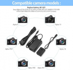 Energon Np-fz100 dummy aku Ac-fz100 Dc &uuml;hendusmuhv adapteri komplekt, &uuml;hildub Sony A6600, A7c, A7iii, A7riii, A7riv, A9, A9r, A9s, Alpha 9, Alpha 9r, Alpha 9s, digikaameraga