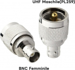 Boobrie 2 x koaksiaaladapter bnc uhf pistik pl 259 uhf male kuni bnc female kaasaskantava raadio antenni adapter so239/rf antenni/traadita lan v&auml;lisseadmete/wlan raadio jaoks