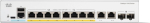 Cisco Catalyst 1200-8p-e-2g Smart Switch, 8 pordi Ge, Poe, Ext. Ps, 2 x 1-ge Combo, piiratud eluaegne kaitse (c1200-8p-e-2g)