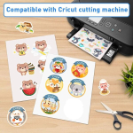 Xemax 10 lehte vin&uuml;&uuml;lkleebis paber printimiseks, isekleepuv paber, kleepuv paber, A4 prinditav, matt vin&uuml;&uuml;lkleebis, paberist kleebis, A4 (210 x 297 mm) tindiprinteritele