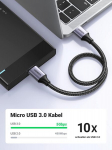 Ugreen Usb 3.0 Micro B kaabel v&auml;listele draividele, telefonidele