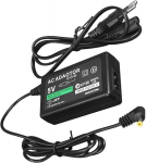 Ociodual laadija Sony Psp jaoks, &uuml;hildub k&otilde;igi mudelitega -1000 / Psp-1004 / Brite Psp-3004/psp Slim & Lite (psp-2000/psp-2004)/ Psp Street Psp-e1000 Playstation kaasaskantav toiteplokk, must