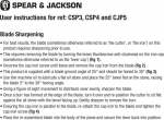 Spear & Jackson Cjp5blade varu nuga h&ouml;&ouml;vel nr.5
