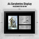 Hwc trading anthony daniels & kenny baker c-3po r2-d2 a4 raamitud signeeritud tr&uuml;kitud autogrammide pilt kingitus star wars'i filmide f&auml;nnidele