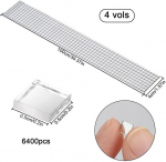 4 rulli mosaiikpeeglit, 6400 t&uuml;kki mosaiikplaate, isekleepuvad mosaiikplaadid, ruudukujuline klaaspeegel, mini mosaiikpeegelplaadid, mosaiikkivid vannituppa, k&ouml;&ouml;ki, restorani, hotelli, isetegemiseks, 5 x 5 mm