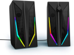 Urage Blast-r 200 2.0 Pc k&otilde;larikomplekt k&otilde;rvaklappide v&auml;ljundiga Rgb valgustus, must