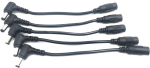 5 x 5,5 mm x 2,1 mm dc isane-emane 90 kraadise nurga pikenduskaabel cctv kaamerale
