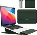 Hinnwer 11 11.6 12 tolline s&uuml;learvuti &uuml;mbris ipad pro 12.9 macbook air m1 2020/surface/acer/asus/dell/fujitsu/lenovo/hp/samsung/sony jaoks, vetth&uuml;lgav &uuml;mbris koos tarvikute kotiga, roheline