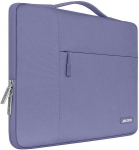 Mosiso s&uuml;learvutikott, &uuml;hilduv Macbook Air 13 tolli M3 A3113 M2 A2681 M1 A2337 A2179 A1932/pro 13 M2 M1 2024-2016, pol&uuml;ester multifunktsionaalne &uuml;mbris, lavendlihall