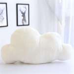 Troysinc Wolken pehme m&auml;nguasja padi, pl&uuml;&uuml;sm&auml;nguasi, pl&uuml;&uuml;sis dekoratiivpadi, s&uuml;nnip&auml;evakink lastele, dekoor lastetuppa, kodu magamistuppa (valge, 25 x 13 cm)