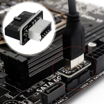 Voanzo usb emaplaadi adapter type e kuni usb 3.0/type c 20 kontaktiga pistiku adapter usb female paigaldamiseks