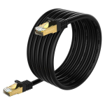 Vosga v&auml;listingimustes cat 6 ethernet kaabel 100 m, ftp-550 mhz varjestatud cat6 rj45 v&otilde;rgu lan veekindel otse maetav internetikaabel 100 m &uuml;mmargune must