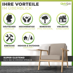 24 x ptfe/teflon libisemiskettad kruviga &uuml;mmargused 19 mm - toolidele ja muule m&ouml;&ouml;blile