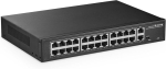 Mokerlinki 24-pordiline Poe l&uuml;liti, 2x Gigabit Uplink, 300w