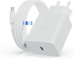 45w kiirlaadija Samsung Galaxy S24 Ultra/s24+/s23/s23 Ultra/s22 Ultra/s22/s22+/s21/s21 Fe/s20/s9/s9+/s8/s8+/a13/a14/a54/a33/a53 5g, C-t t&uuml;&uuml;pi pistiklaadija Ep-t4510