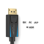 Kabeldirekt 4k & 8k Displayport kaabel, 240hz - 5x 1m - Saadaval 1m kuni 5m - Dp kaabel k&otilde;ikidele Displayport portidele (displayport 1.4, j&otilde;uab 8k@60hz arvutites, s&uuml;learvutites, m&auml;ngumonitorides)