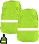 Elevapulse 2 vihmakattega seljakott, vihmakate koolikotile 45 L - 55 L Seljakoti Step by Step vihmakate, koolikoti vihmakate, kaitsev vihmakate helkuritega