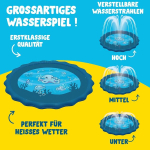 Super Splash&reg; laste veem&auml;nguseadmed, veed&uuml;&uuml;sidega bassein, laste vaibam&auml;nguasi &otilde;ue, lihtne paigaldus, automaatne kastmine, perem&auml;ngud, Originalcorner&reg;