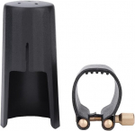 Naroote klarneti huuliku ligatuur plastikust kork professionaalne &otilde;pilase tarvik bakeliidist huulik must