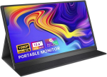 Monitor Hamtysan Kaasaskantav monitor 15.6 tolli Fhd 1080p Usb C Hdmi m&auml;ngude &uuml;li&otilde;huke Ips-ekraan koos nutika kaane k&otilde;lariga, Hdr Plug & Play, v&auml;line monitor s&uuml;learvutile