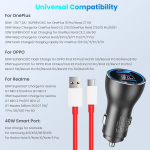 80w Supervooc autolaadija Warp Charge Usb C laadimiskaabel kiirlaadimisadapter Oneplus 13 13r 12 11 11 Pro 10 Pro 9 9pro 8 8pro 7 7pro jaoks, Oppo Find X7 X6 X5 X4 Reno 11 10 9 8 jaoks