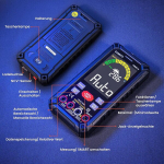 Kaiweets multimeeter 10000 loendusega, laetav digitaalne multimeeter True Rms automaatse vahemikuga, intelligentne voolum&otilde;&otilde;tja m&otilde;&otilde;dab pinget, voolu, takistust, j&auml;rjepidevust, sagedust