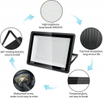 Treoir led v&auml;lisvalgusti, 200 w, led prožektor, 20000 lm, &uuml;lihele led prožektor, 3500 k soe valge ip66 veekindel led v&auml;lisvalgusti tagaaeda, sisses&otilde;iduteele, garaaži, koridori, aeda