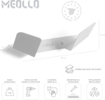 Meollo fitness bracket seinakinnitus bosu pall kodusaali tasakaalu treening kodune treening fitness harjutus pilatese tarvikud