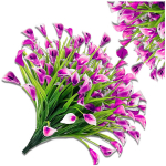 Kunstlilled, roosad liiliad, 5 tk.