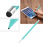 Touch screen stylus pen &ndash; 2 in 1 stylus + carbon pen &ndash; capacitive replacement pen &ndash; for most capacitive touch screen devices (green)