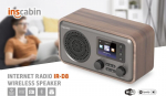 Inscabin D8 interneti Dab/dab+ digitaalraadio, interneti-/digitaalraadio Spotify Connecti ja Bluetoothiga (p&auml;hkel)