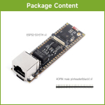 Waveshare Esp32-s3 Eth arendusplaat, 10/100mbps Rj45 ethernet port, wi-fi ja bt tugi, 240mhz kahe tuumaga protsessor, sisseehitatud type-c port ja tf kaardi pesa, ainult plaat