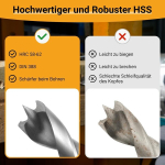 Toolmays puidupuuride komplekt 1&ndash;13 mm, puidupuuride komplekt, 25-osaline Hss-g puuride komplekt, 0,5 mm sammud