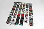 Bike-label X400118va jalgratta kleebiste komplekt xl tattoo motif skull old school