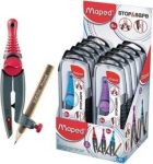 Sirkel MAPED Stop&Safe, pliiatsiga, 2 osa