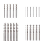 Keboyoe 40 osaline v&auml;ike puidupuuride komplekt Hss spiraalpuurid puidule 0,5/1/1,5/2 mm mini metallpuuride komplekt Hss mikro puurid puidule koobaltpuurid puidule, metallile, plastikule, alumiiniumile, roostevabale terasele