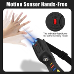 Led laetav pealamp, 2 tk, 2000 luumenit, &uuml;liere valge valgus, intelligentne sensor, 9 valgusrežiimi, 4 v&auml;rvi, ipx4 veekindel, 0,09 kg, kerged pealambid jooksmiseks, matkamiseks, kalastamiseks