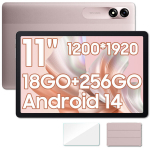 Tahvelarvuti Blackview Tab 9 WiFi 10.95" Android 14 18 GB + 256 GB - SD 1 TB 8200 mAh Widevine L1 WPS - Roosa