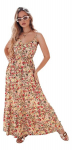 Flori pikk kleit naistele lilla lilledega EY2637-63007-XL/XXL