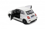 Diecast Mudel S1811301 Fiat F595 Abarth Ghiaccio White 2022 1/18