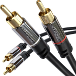 Kabeldirekt 10 x 0,5 m Rca kaabel, stereo audiokaabel 2 x 2 Rca &ndash; purunemiskindel, suurep&auml;rane helikvaliteet (koaksiaalkaabel, Rca kaabel, Subwoofer/v&otilde;imendi/hifi ja Kodukino/blu-ray, analoog- ja digitaalne)