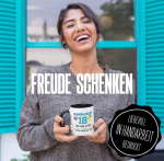 Kruus kirjaga Endlich 18 Kruus Eltern wohnen bei noch bei mir - Naljakas kingitus - Kohvikruus kingiideena - Kohvikruus 330 ml - Valge/must