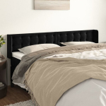 voodipeats servadega, must, 163x16x78/88 cm, samet CFE6677175