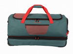 Travelite Basic 70 cm ratastega reisikott roheline/oranž