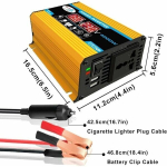 Nenurodyta 12v 220v keitiklis, 4000W grynos sinusinės bangos keitiklis DC 12V 220V/110V automobilinis keitiklis su dvigubos įtampos ekranu ja USB prievadais 4.2A laaduriga, optilise ekrani ja,