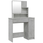 peegliga tualettlaud, betoonhall, 86,5 x 35 x 136 cm CFE5890803