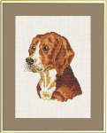 Eva Rosenstand komplekt &bdquo;beagle&ldquo; loendatud ristpistes